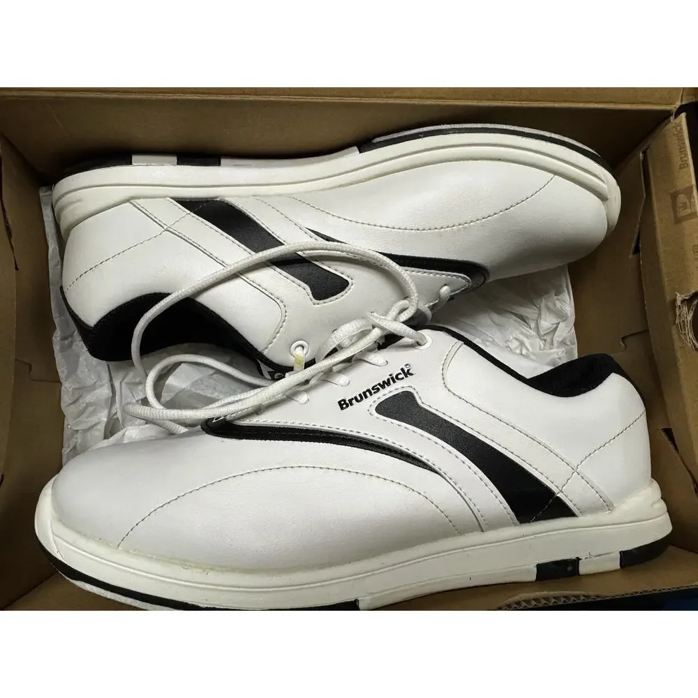 Women's Bowling Shoes Size 10 Brunswick Silk White/Black